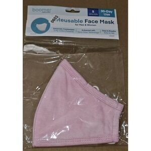 Boomer Naturals Reusable Pink Face Mask. Size SMALL New #603